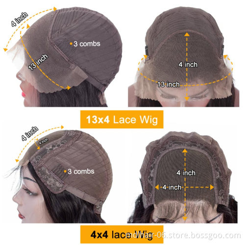 Lace Frontal Wig Vendors Wholesale Straight Brazilian Transparent Lace Front Wig Human Hair Wigs For Black Women